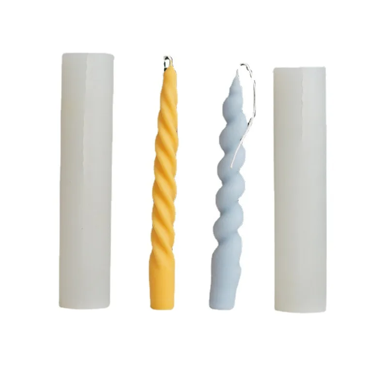 

Twist Candle Mould DIY Candle Silicone Mould Rotary Screw Rod Wax Mould Twist Candle Silicone Mould