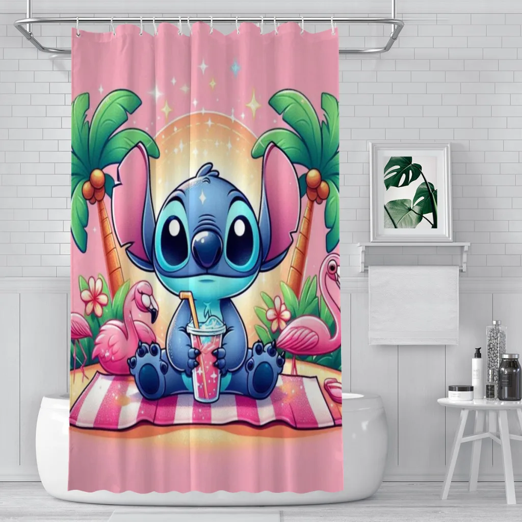Шторка для душа с мультяшным рисунком милая детская декоративная занавеска