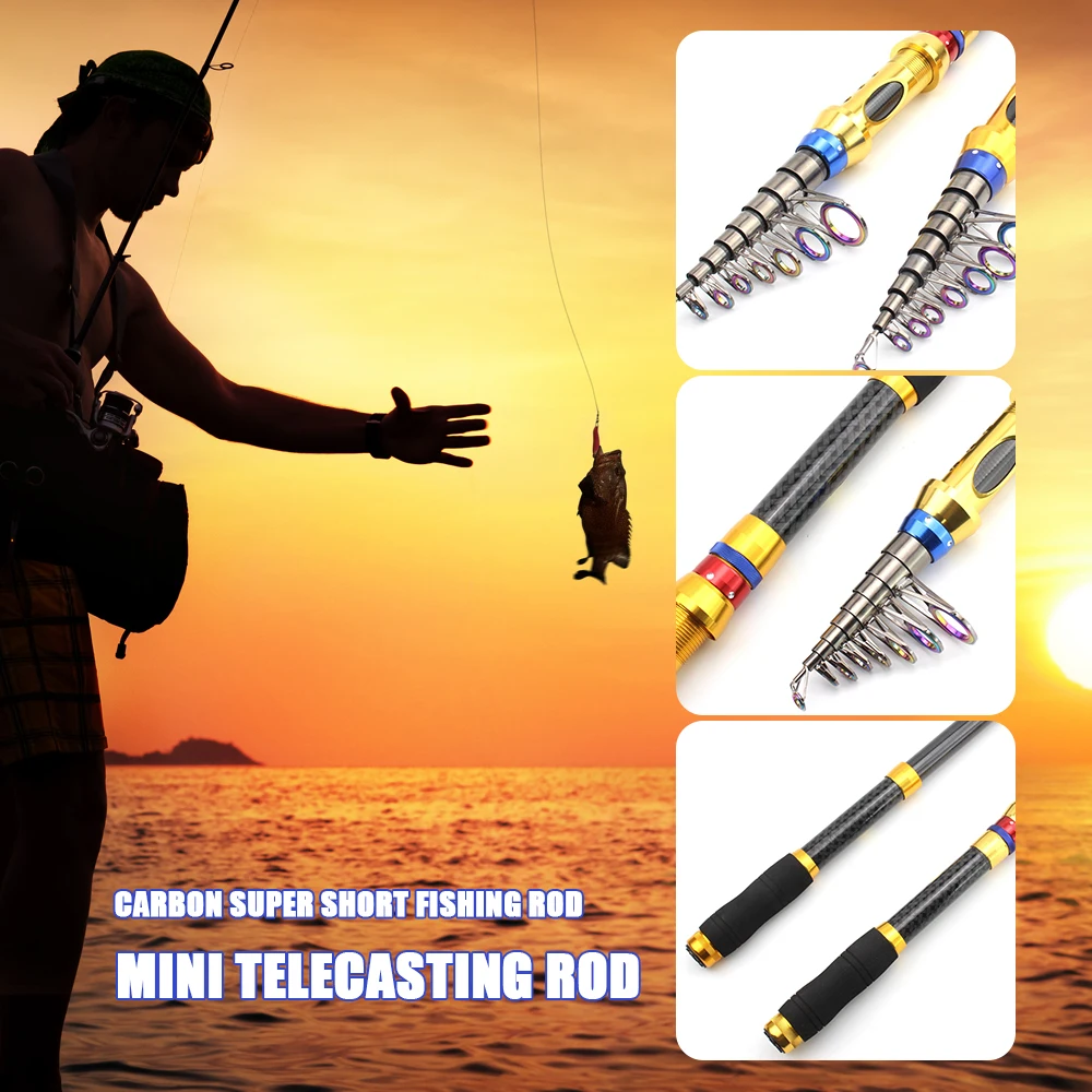 

Carbon Fishing Rods Lightweight Fishing Equipment Sea Pole Sea Fishing Tool Portable Travel Rod Fishing Lures Accessories