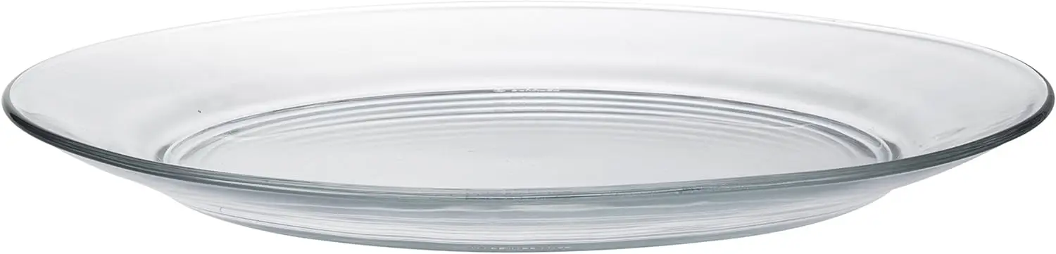 

Clear Glass 11 Inch Dinner Plate, Set Of 6 Dining plates Bamboo plates for kids Green dishes Wooden bowl Wedding charger plates