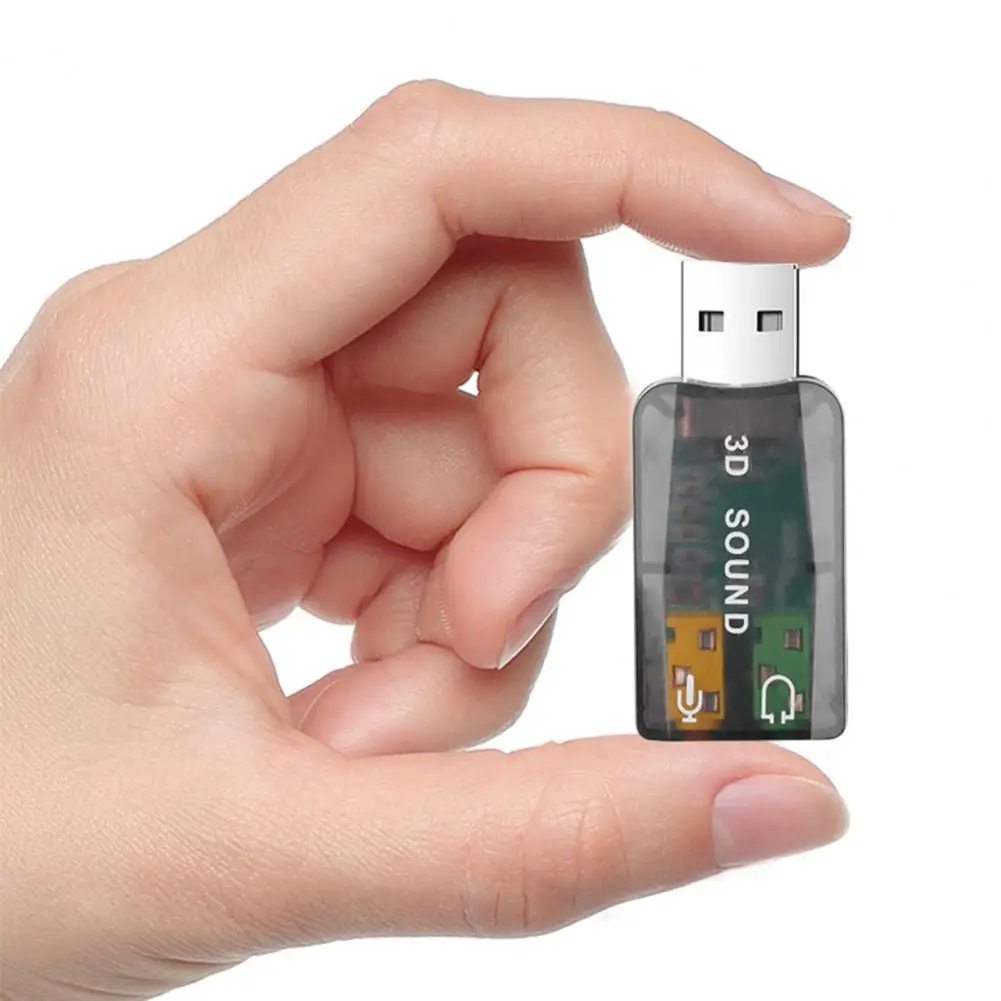 

Wide Compatibility Useful High Fidelity Sound Adapter 3 Colors Audio Converter Durable Computer Accessories