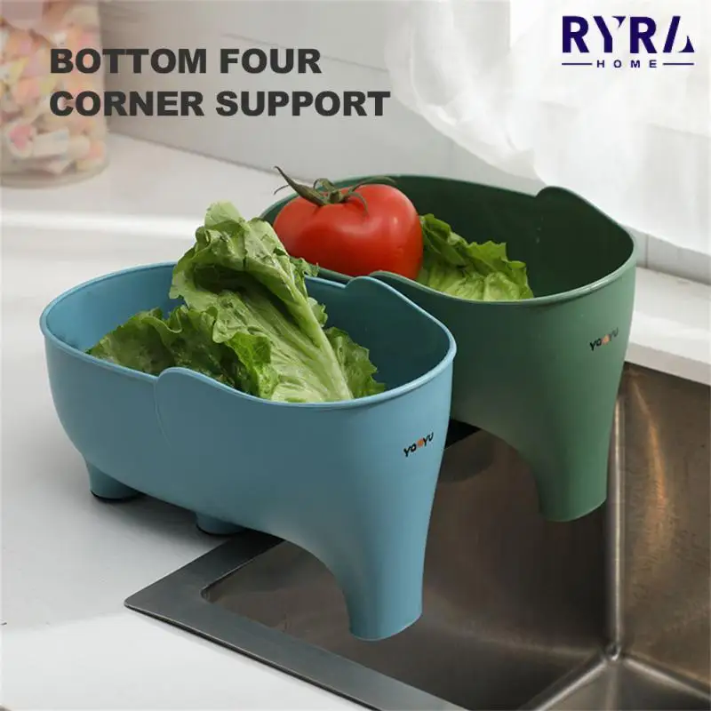 

Multi-functional Drain Basket Kitchen Leftover Sink Strainer Swan Drain Basket General Fruit And Vegetable Drain Baskets Tools