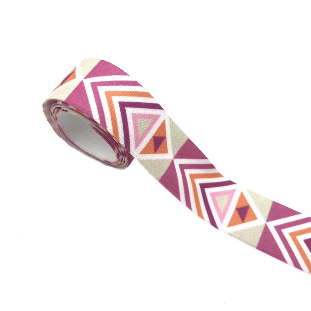 25 мм 5/10 метров/партия эластичная тесьма в виде ацтекского принта на талии для