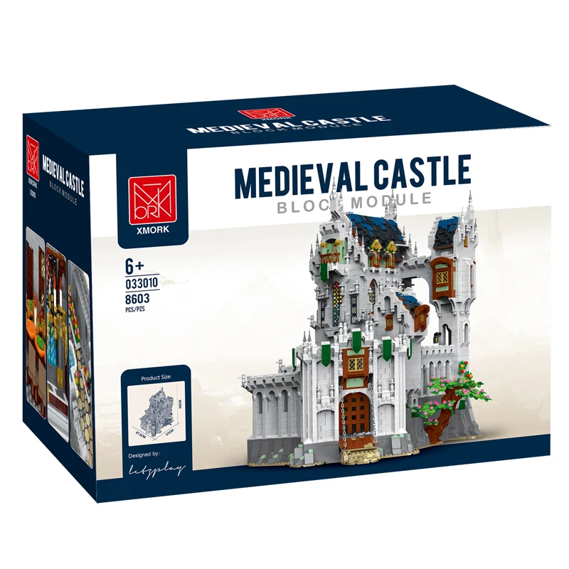 В НАЛИЧИИ 033010 MOC Строительство Средневековый Замок Вид на улицу Строительные