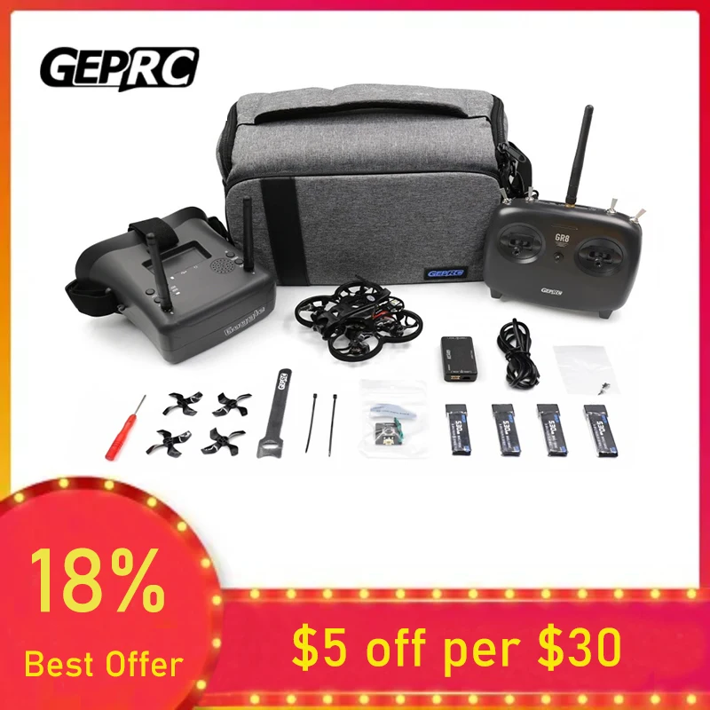 

GEPRC TinyGO 4K FPV Whoop RTF Drone WITH Caddx Loris 4K 60fps Professional RC FPV Quadcopter Combo Very Suitable For Beginners