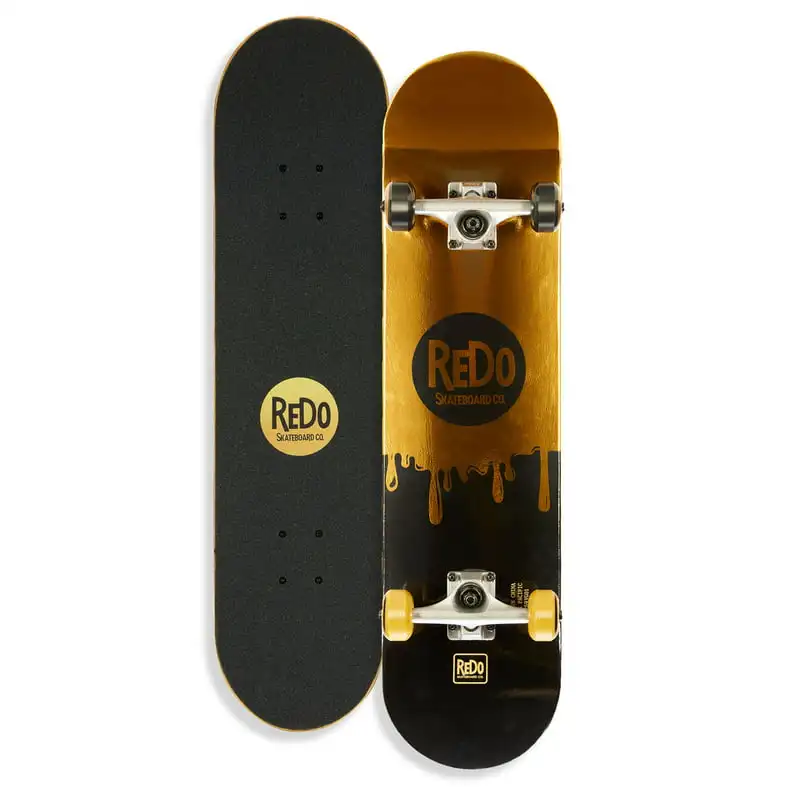 

ReDo Skateboard 31" x 7.68" Drip Pop Complete Skateboard for Boys, Girls, Kids, 52 Wheels