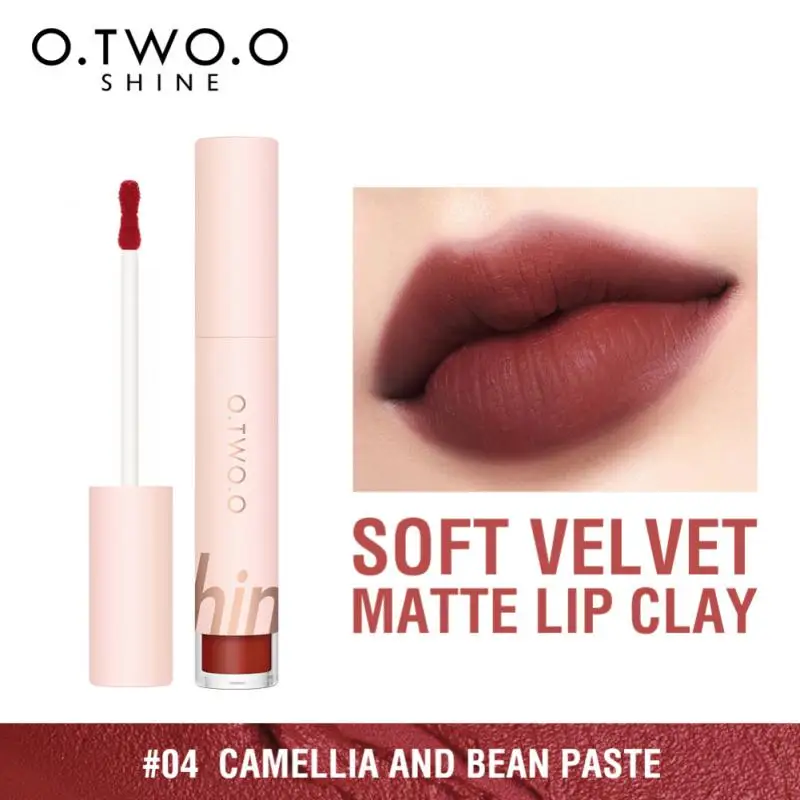 

Moisturizing Velvet Matte Lip Gloss Face Lip Contour Blush Stick Cheek Rouge Soft Mist Lip Glaze 8 Colors Lip Tint Mud Cosmetics