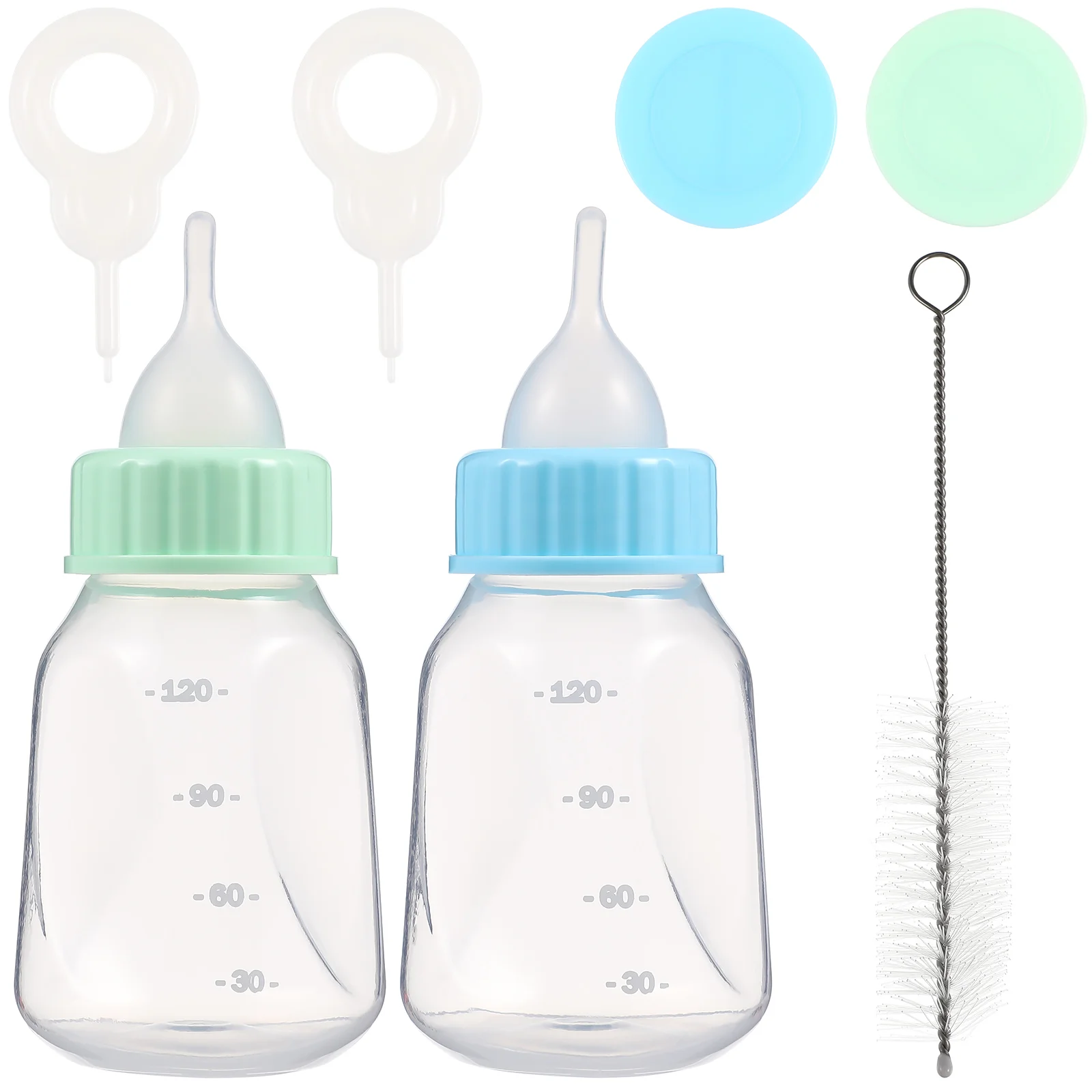

2 Sets Tableware Puppy Bottles Nursing Newborn Pet Feeder Kitten Feeding Cats