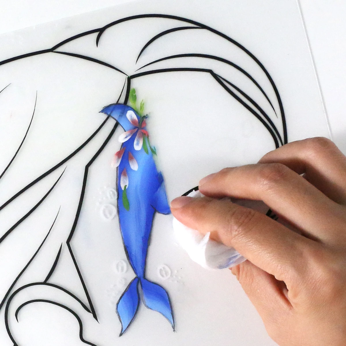 Шаблон для практики рисования Нетоксичная и моющаяся многоразовая