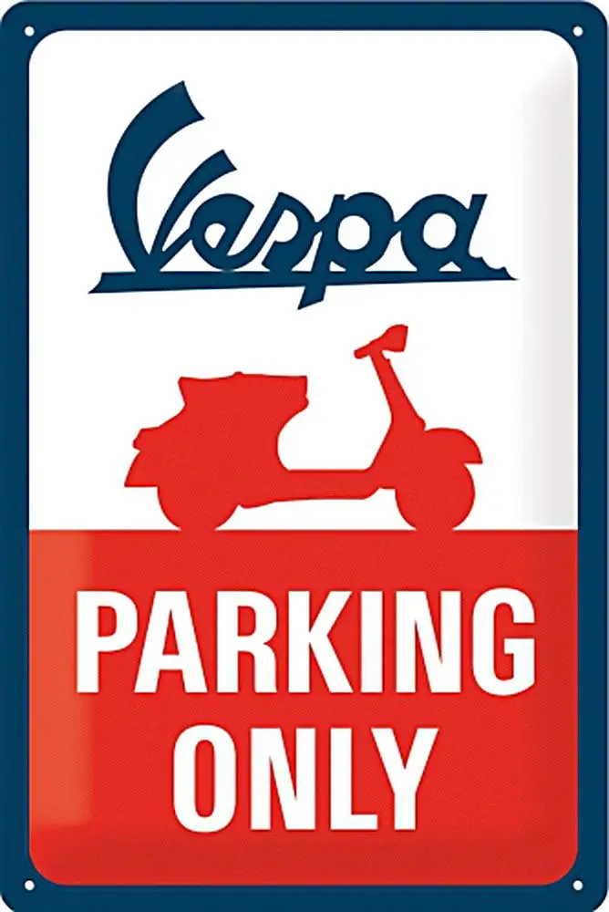 

Металлическая табличка Vespa - Только для парковки