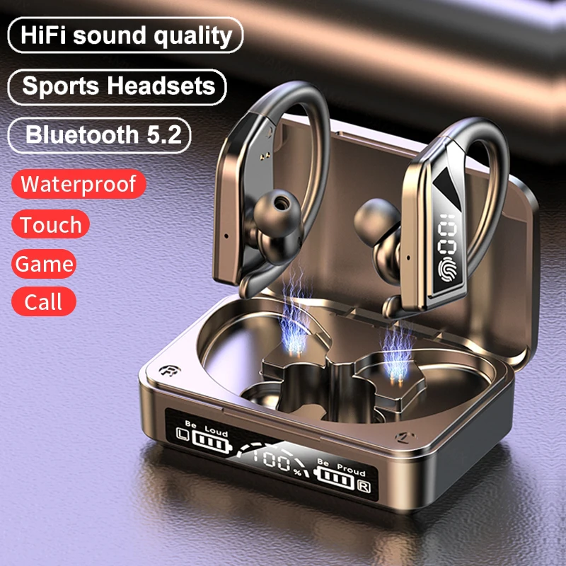 

Q8 TWS Wireless Business Headphones Bluetooth Stereo Earbuds Led Display Headsets With Mic Earphones For Iphone Xiaomi Phones