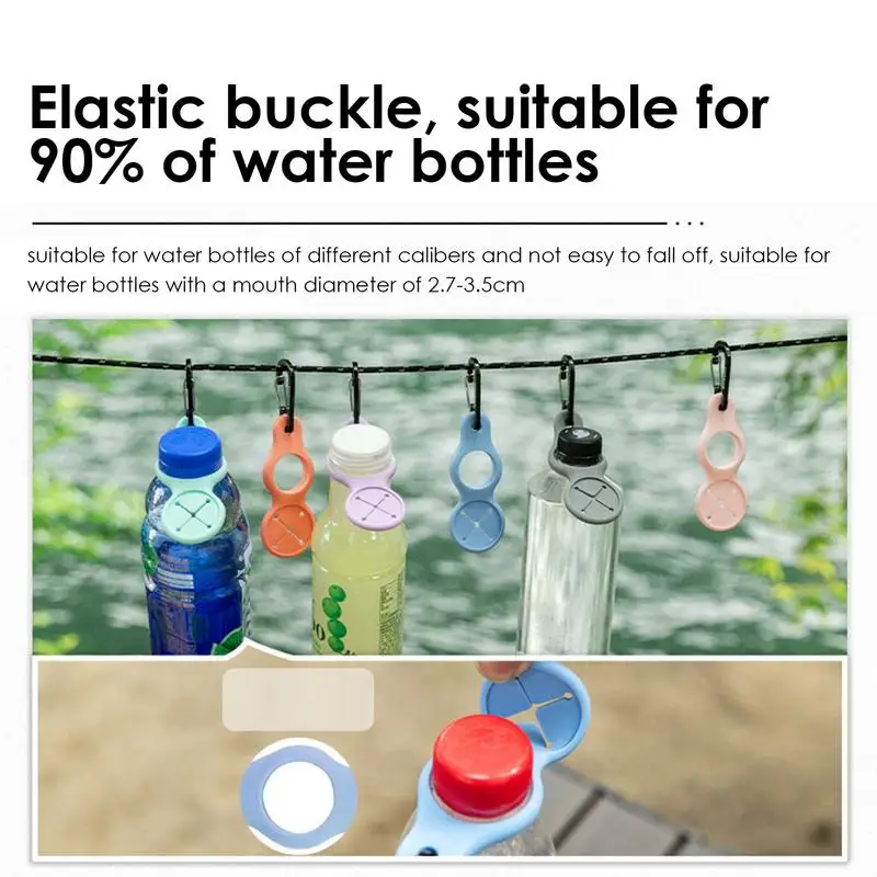 Силиконовая Пряжка для бутылки с водой карабин зажим держатель напитком крючок