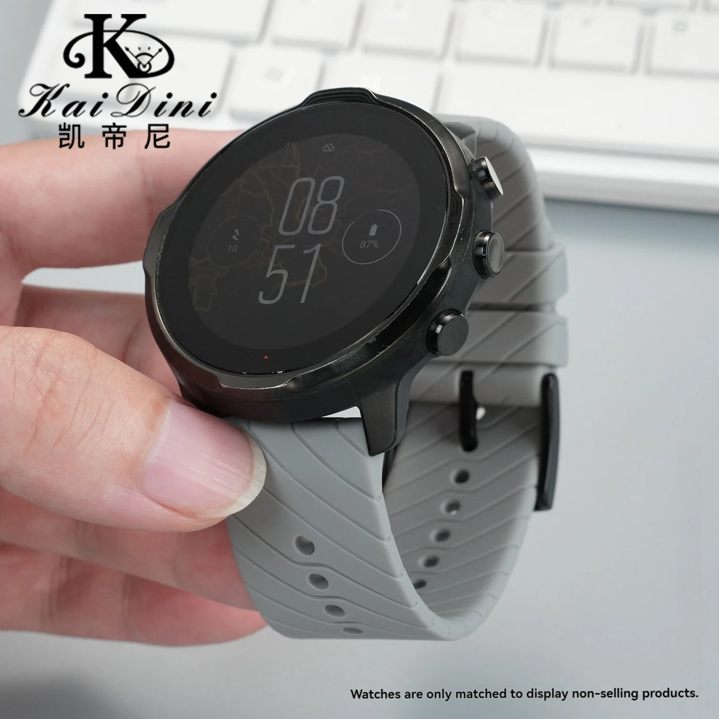 Силиконовый ремешок для часов 24 мм для suunto 9suunto 9 barosuunto D5, умные браслеты Suunto 7Spartan Sport Wrist HR, резиновый ремешок (art.: 3920d0cf0a4a0) - 3920d0cf0a4a0