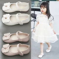 new children leather shoes kids cartoon korean soft sole shoes little girls party princess dress shoes pink 5 12 10 8 years old