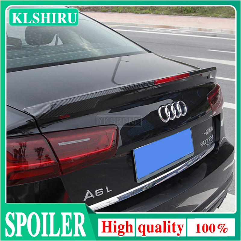 

KLSHIRU для Audi A6 C7 ABS задний спойлер багажника 4-дверный седан 2012 2013 2014 2015 2016 автомобильный фонарь