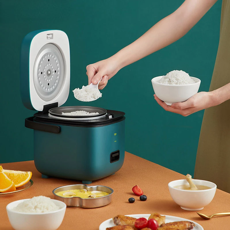 

1.2L Cute Mini Rice Cooker Small 1-2 Person Rice Cooker Household Single Kitchen Small Household Appliances WIth Handle