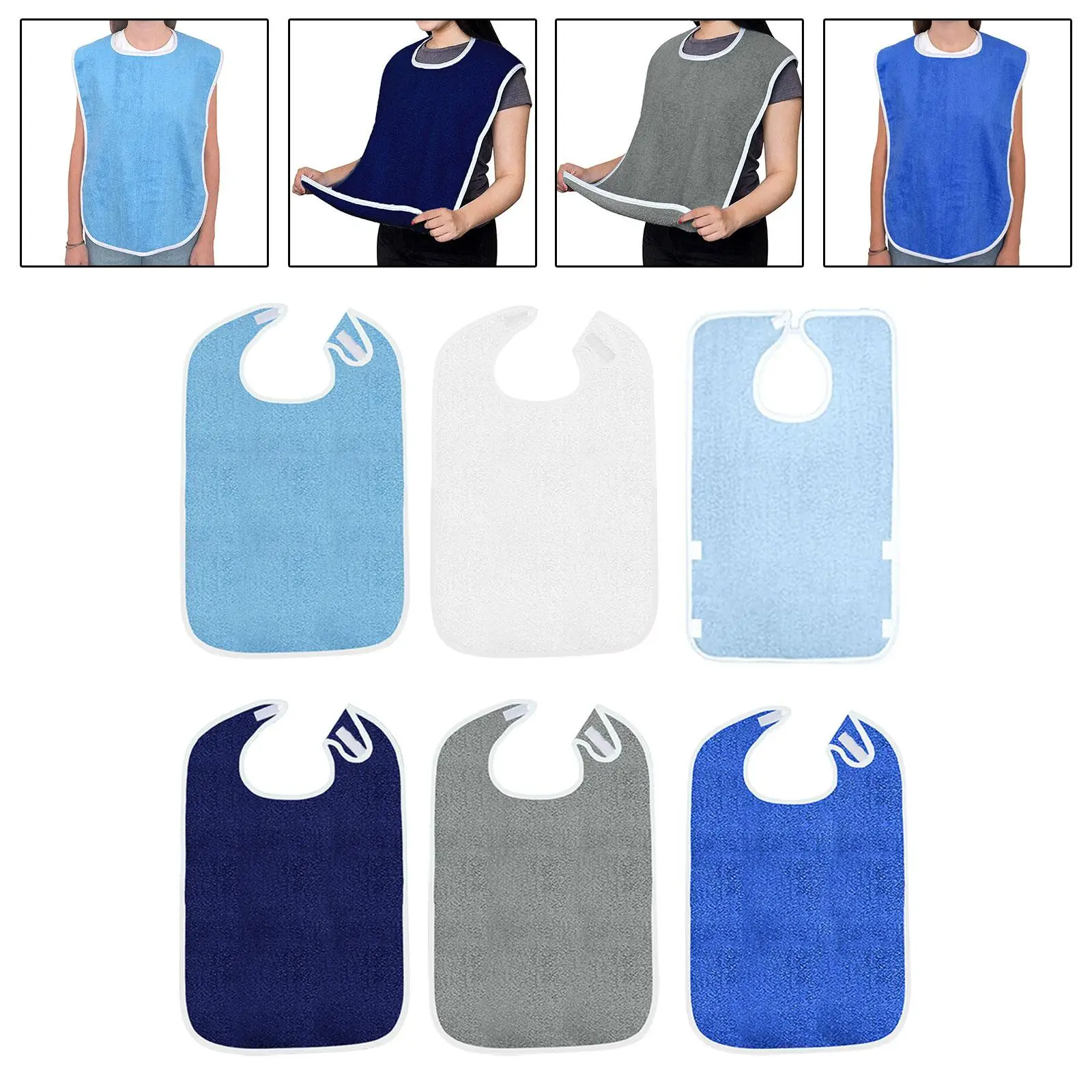 3 шт. махровые нагрудники для взрослых унисекс