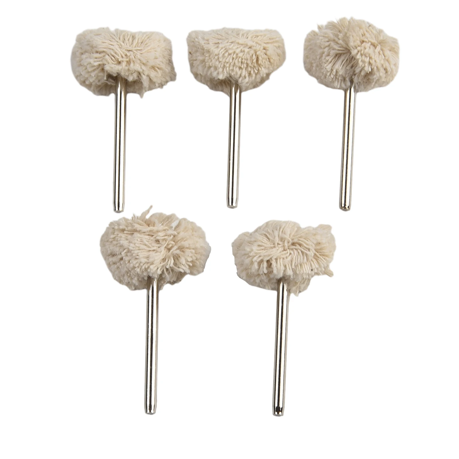 

5pcs Polishing Wheels 25mm 3mm Wool Metal For Metal Jade Gem Olives Walnut Amber Beeswax Jewelry Metal Buffing Wheels Power Tool