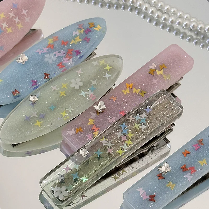 Star Hairpin Y2g Dopamine Shredded Hair Bangs Clip Vitality Sweet Girl Side Clip Hair Accessories