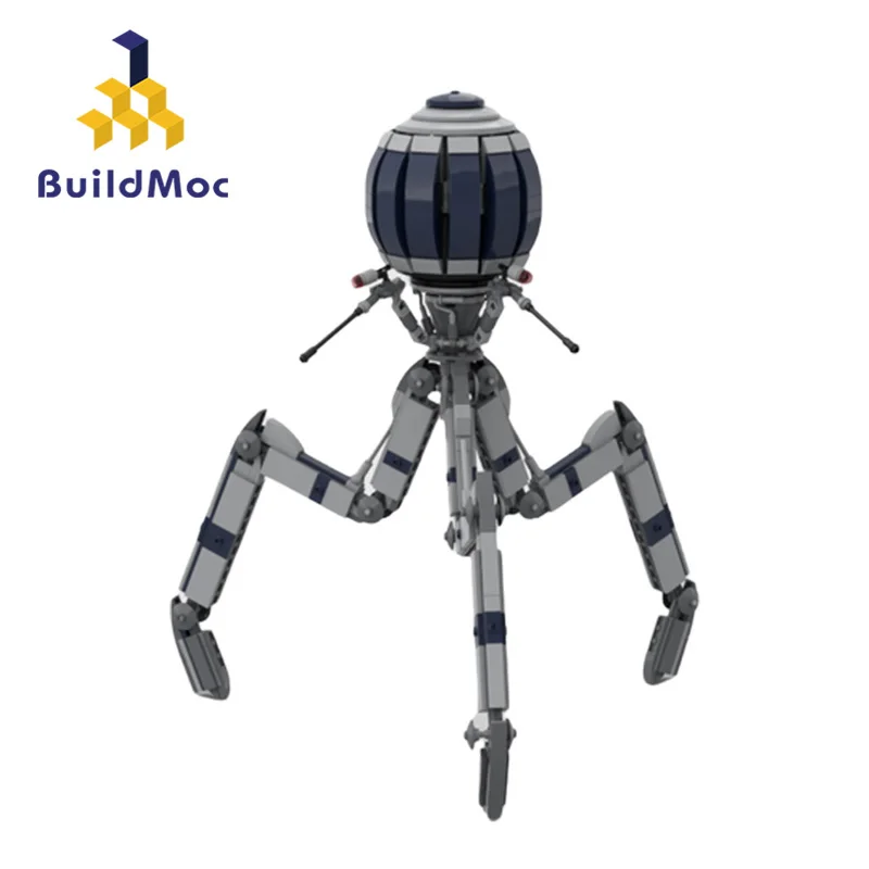 

Space Wars Series MOC-65366 Octuptarra Magna Tri-robot Buidling Block Kit Stilt-legged Spider-like Robot Figure Brick Model DIY