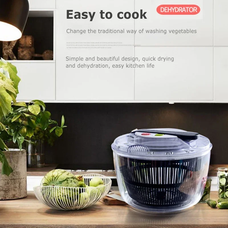 Спиннер для овощей салата листья дегидратор многофункциональная мойка сушилка