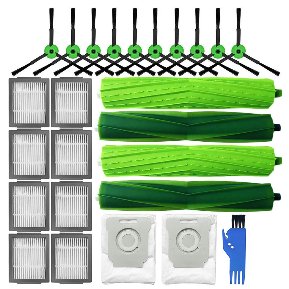 Фильтры НЕРА Для iRobot Roomba Combo J5/J5 + основная боковая щетка универсальная накладка