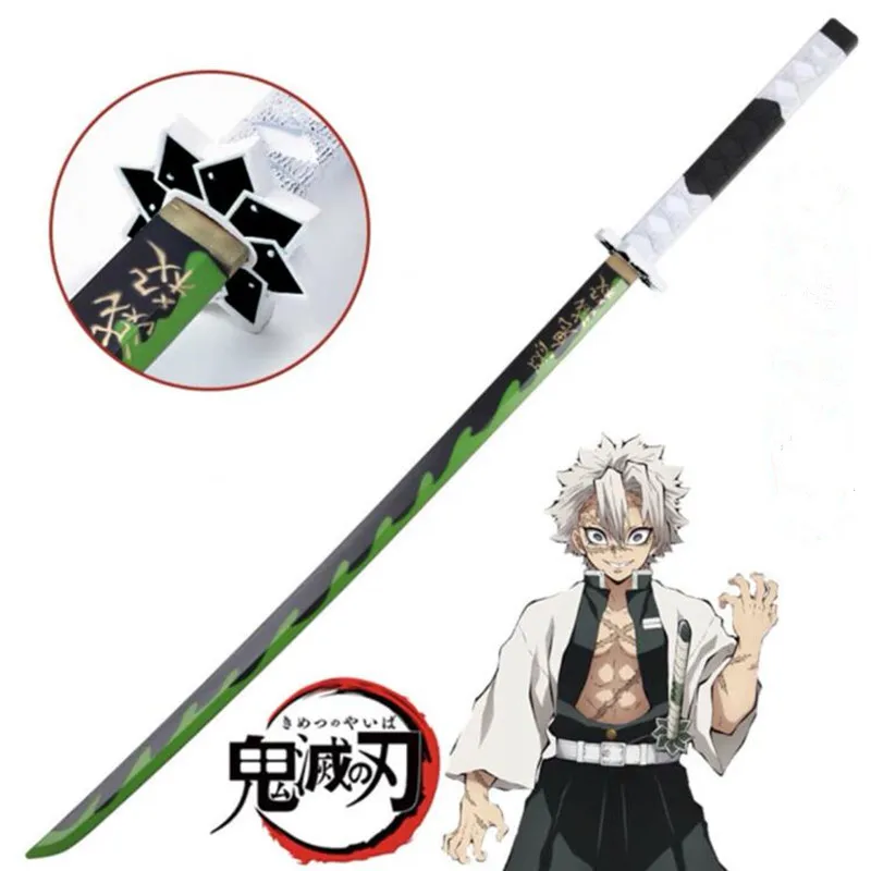 

1:1 Shinazugawa Sanemi Sowrd 104cm Demon Slayer Cosplay Sword Anime Ninja Knife Kimetsu no Yaiba Sword Weapon PU Prop Model
