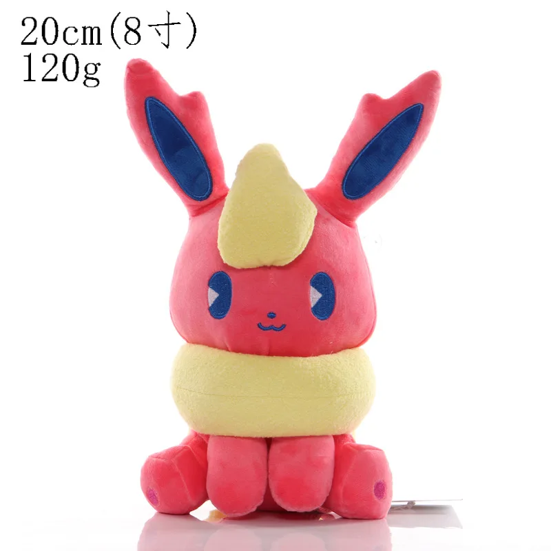Pokemon Pikachu Eevee Family Plush Stuffed Dolls Espeon Sylveon Leafeon Flareon Jolteon Vaporeon Glaceon Toys Hobbies Xmas Gift