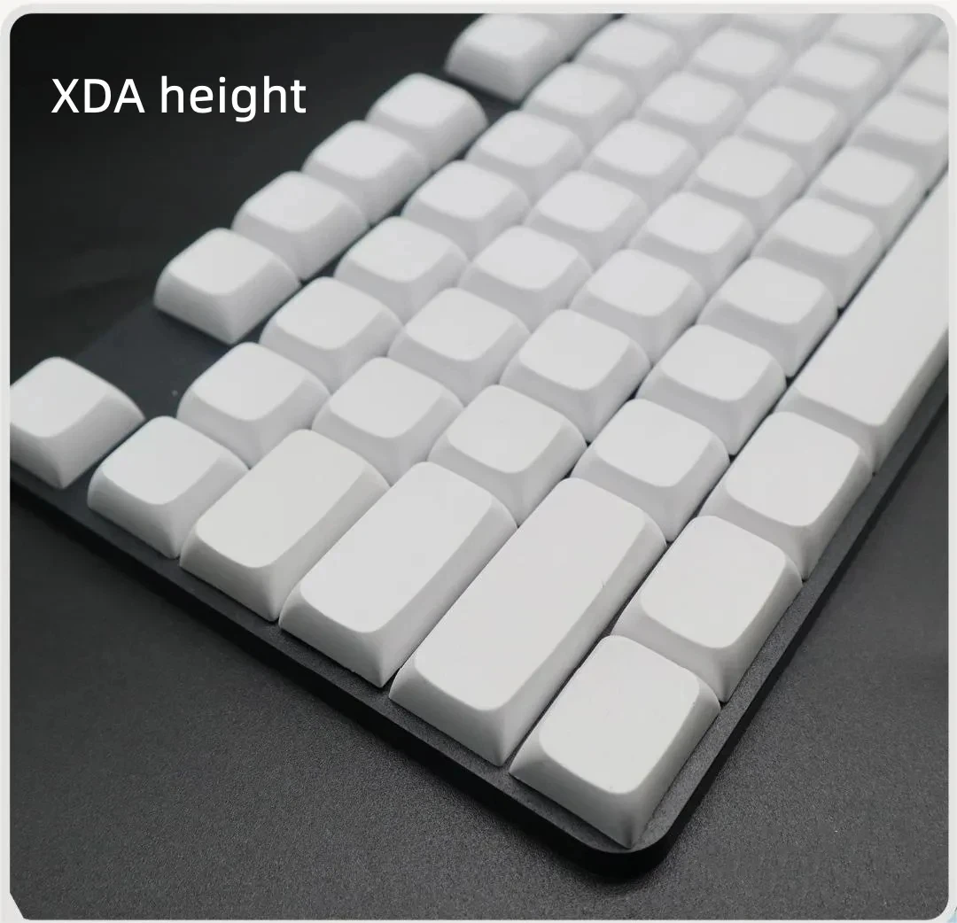 DIY пустые колпачки клавиш белые 61/64/68/71/78/87/100/104/108 ANSI Толстая клавиатура PBT для переключателей XDA механическая клавиатура