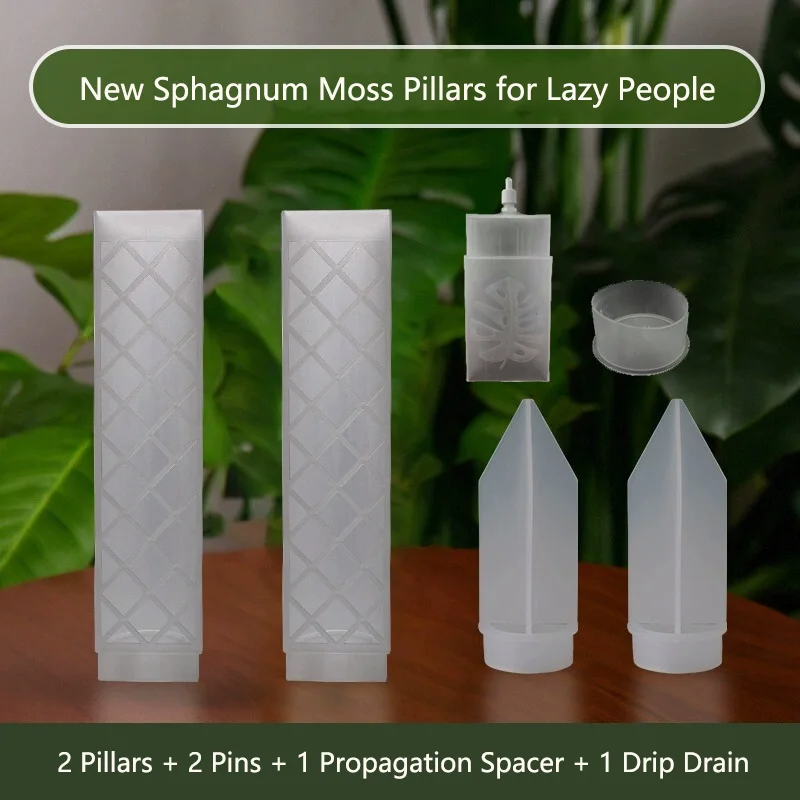 

Пластиковая опора для растений с мохом