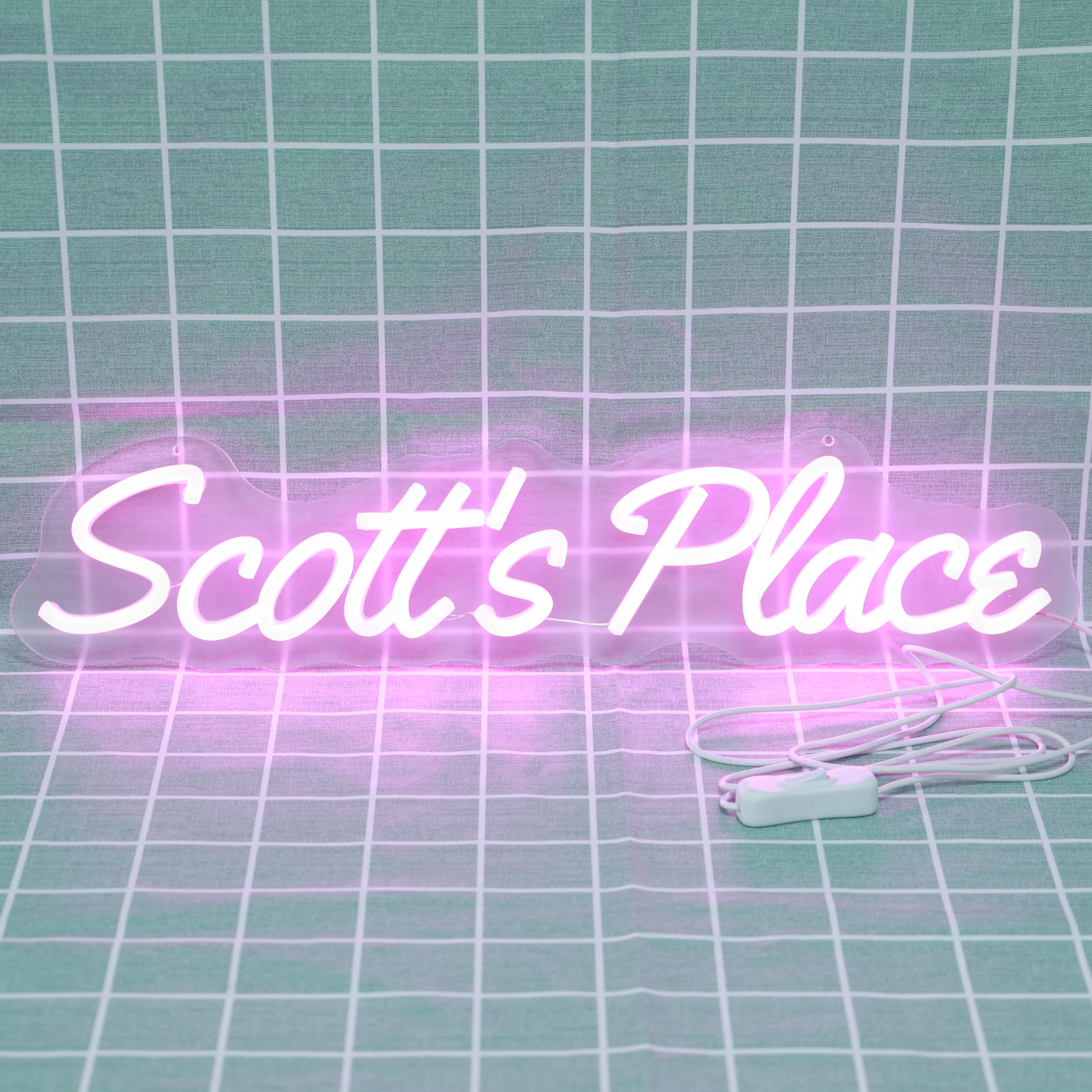 Scott's Place Neon Sign Design Led Neon Signs Light for Wedding Pub Club Home Restaurant Wall Hanging Neon Lights