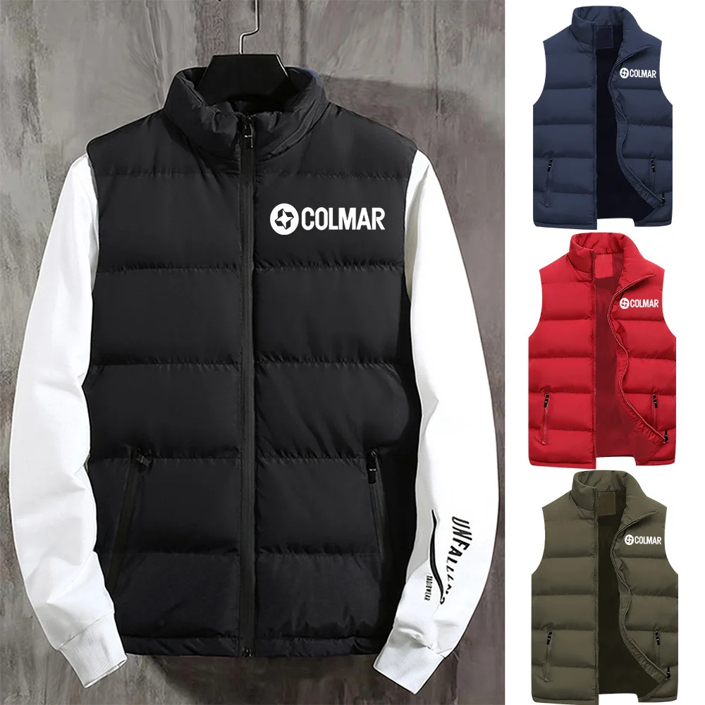 

Men's Super Lightweight Sleeveless Jacket Winter Stand Collar Thicken Warm Zipper Vest Homme Outdoor Windproof Waistcoat M-5XL