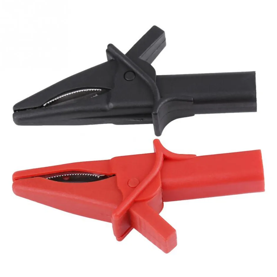 

Hantek 2pcs HT18A Crocodile Clips Fitting of DSO3064 Large Dolphin Gator Clip for Oscilloscope Red+Black Oscilloscope Accessory