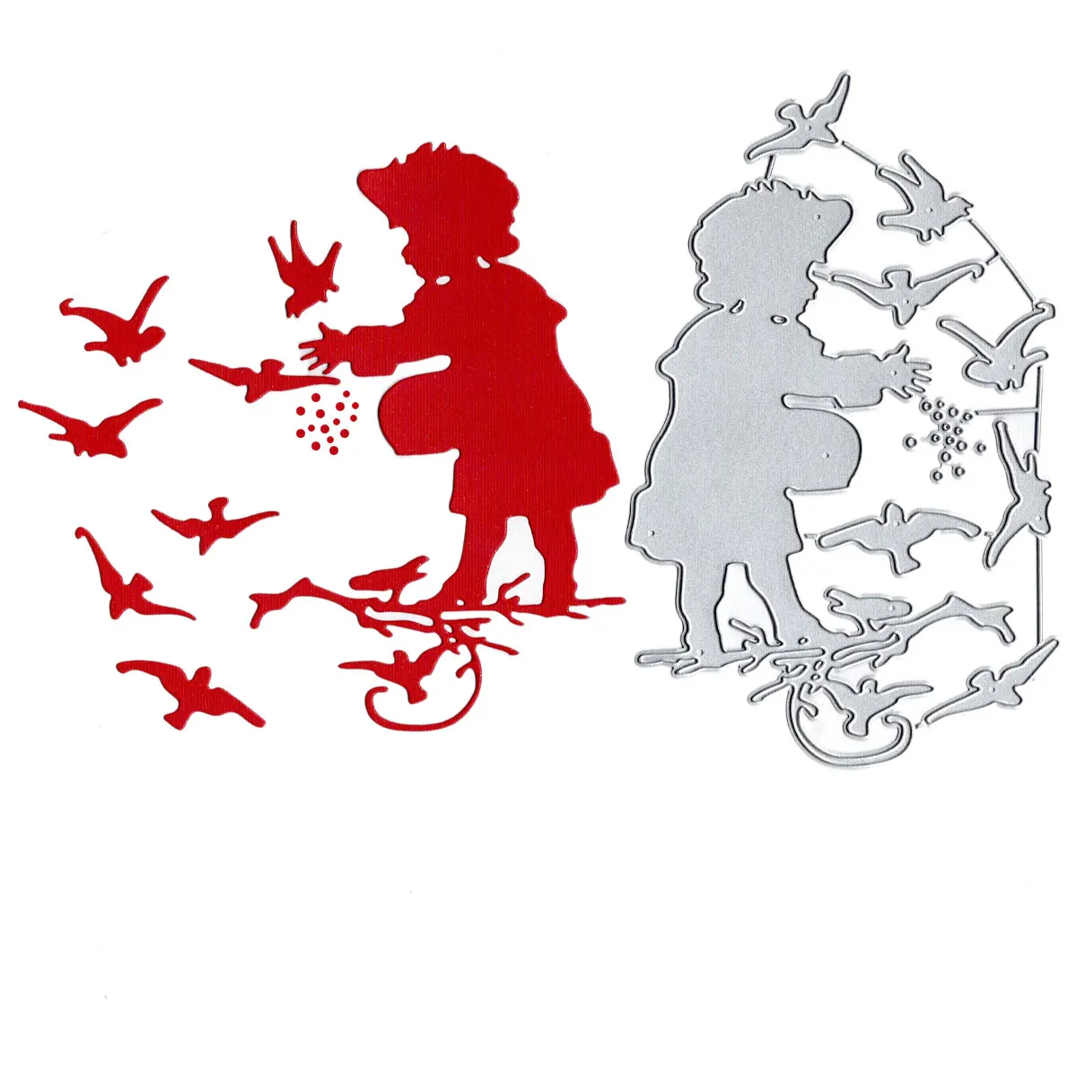 

Металлические режущие головки с изображением девушек и птиц