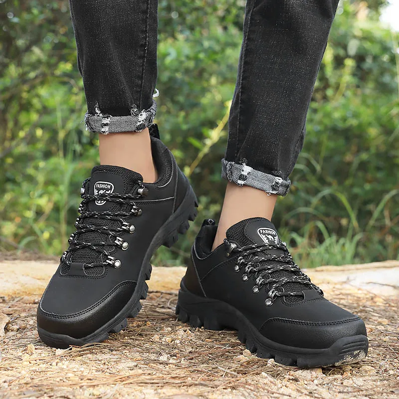 STRONGSHEN Men Hiking Shoes Outdoor Trekking Sneakers Waterproof Non-slip Breathable Climbing Shoes Men Mountain Sports Shoes