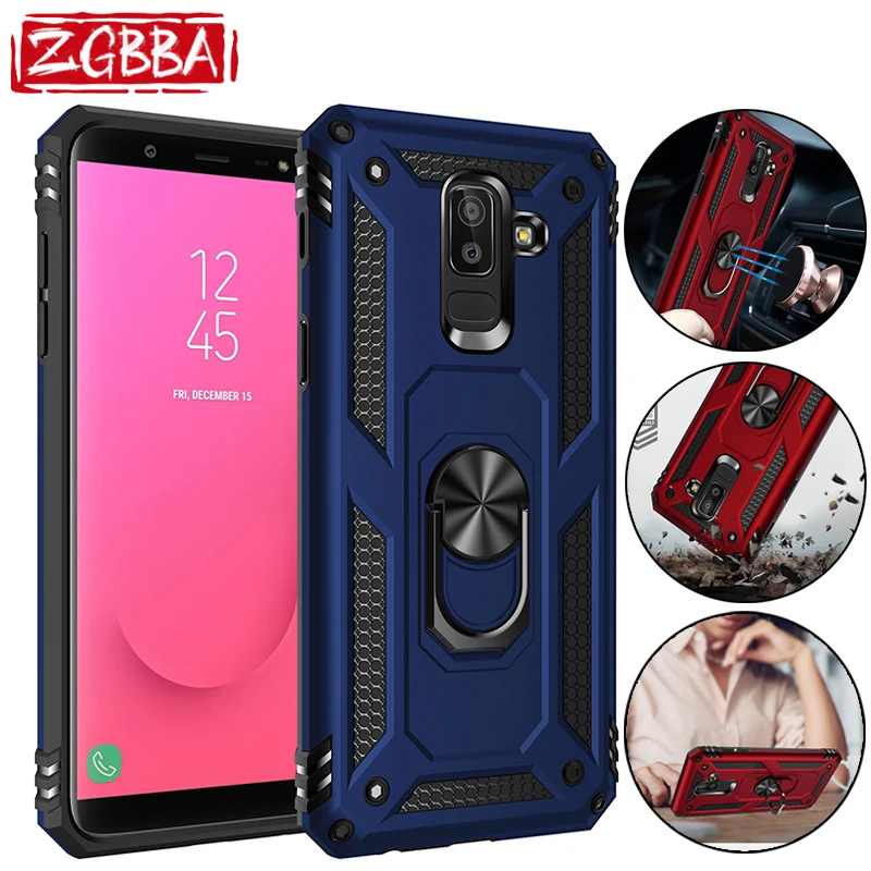 

Shockproof Phone Case For Samsung J8 J7 J3 J6 Prime J4 Plus J5 Pro J2 Core Car Holder Cover For Galaxy J737 J730 J610 J530 J415