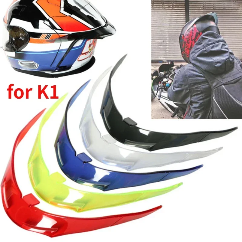 Фото Аксессуары для мотоциклов, спойлер для хвоста шлема, Cascos Para Moto для K1, спойлер для крепления хвоста шлема Capacete De Moto, детали мотошлем №1