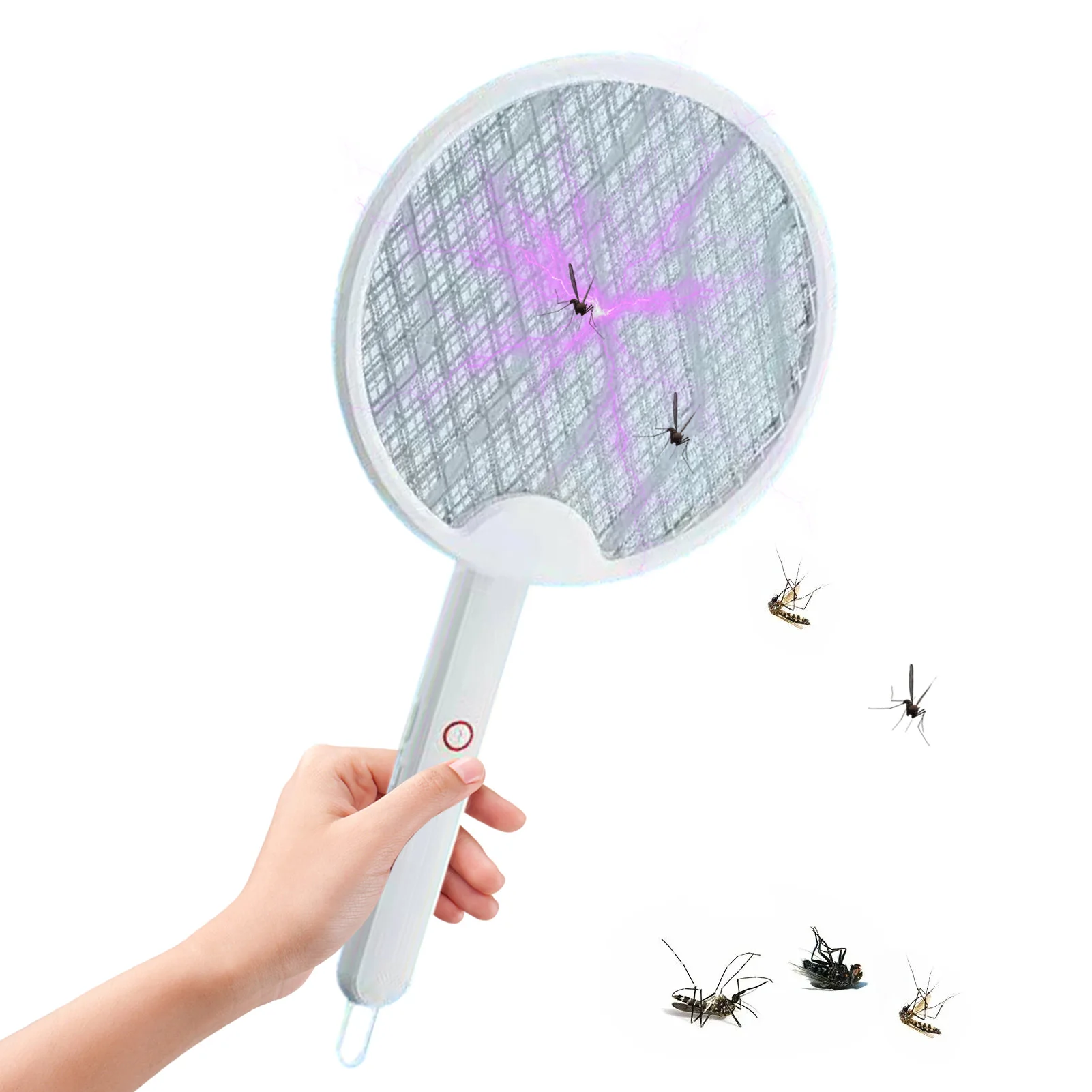 

Fly Zapper Fly Swatter Foldable Bugs Zapper Racket Light Rechargeable Electric Mosquitoes Swatter For Bugs Mosquitoes Flies