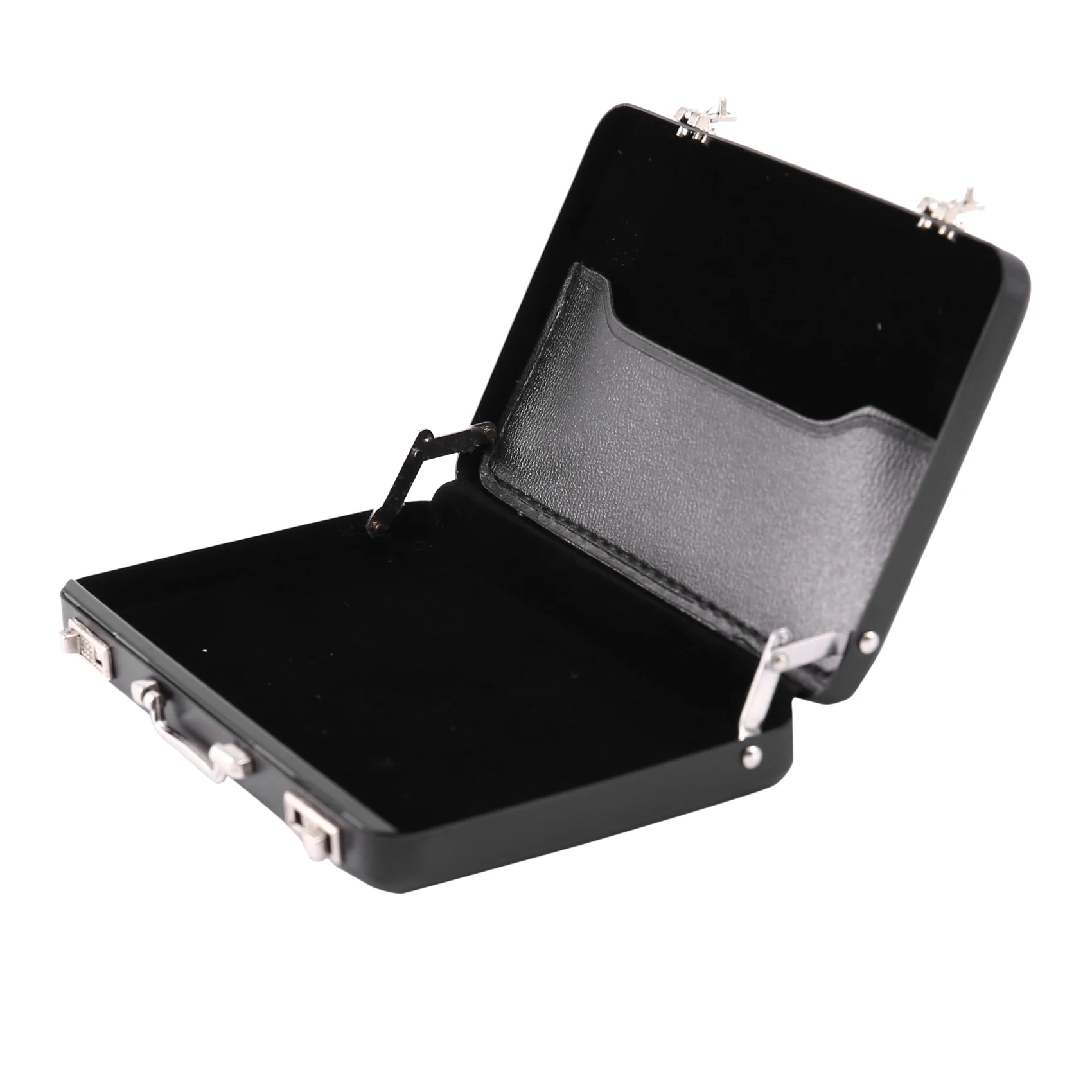 Aluminum password box Card Case Mini suitcase Password briefcase Black |