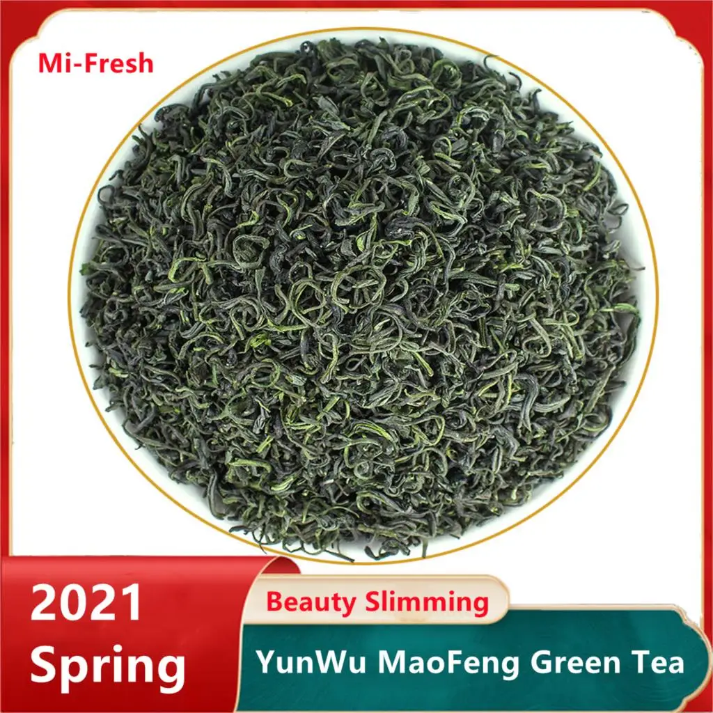 

2021 Chinese High Mountains Yunwu MaoFeng Green Tea Real Organic New Early Spring Tea For Weight Loss Green Food Health Care