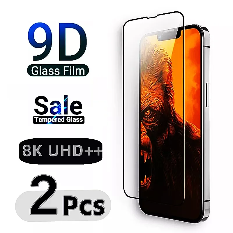 

2 шт. закаленное стекло для iPhone 11 12 13 6s Pro Max 12Mini Защита экрана для iPhone 6 7 8 Plus X XR XS Max защитное стекло