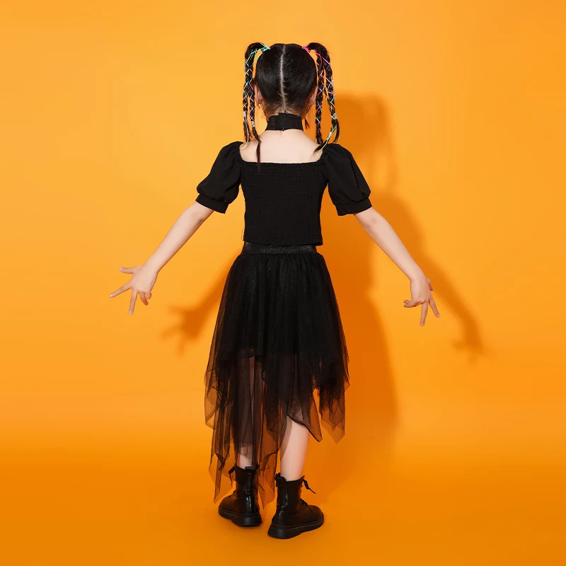 

Girls' Jazz Dance Costume Children's Hip Hop Drum Performance Costume Girls' Street Dance Naked Model Walk Show Fashion Costume