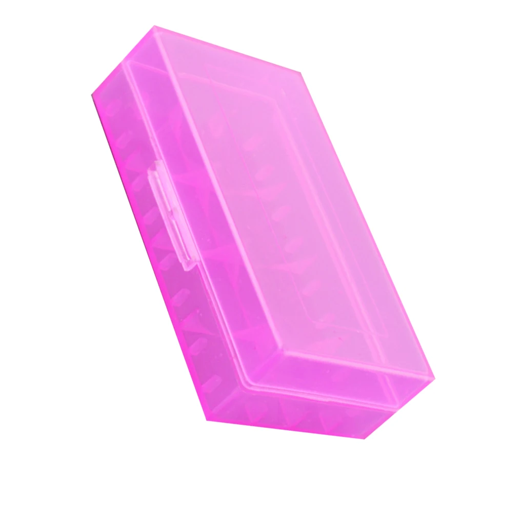 

18650/CR123A/17670/18350 Hard Plastic Transparent Battery Case Box Holder Storage Organizer