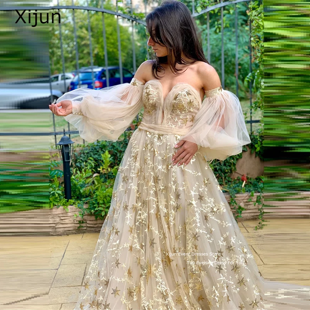 

Длинные блестящие тюлевые Макси-платья Xijun для выпускного вечера милое А-силуэт вечерние платья 2023 вечерние платья для выпускного вечера свадебные платья сказочные