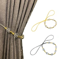 1pc curtain tie backs rope curtain tiebacks with bling crystal curtain decor accessories clips curtain holders for drape