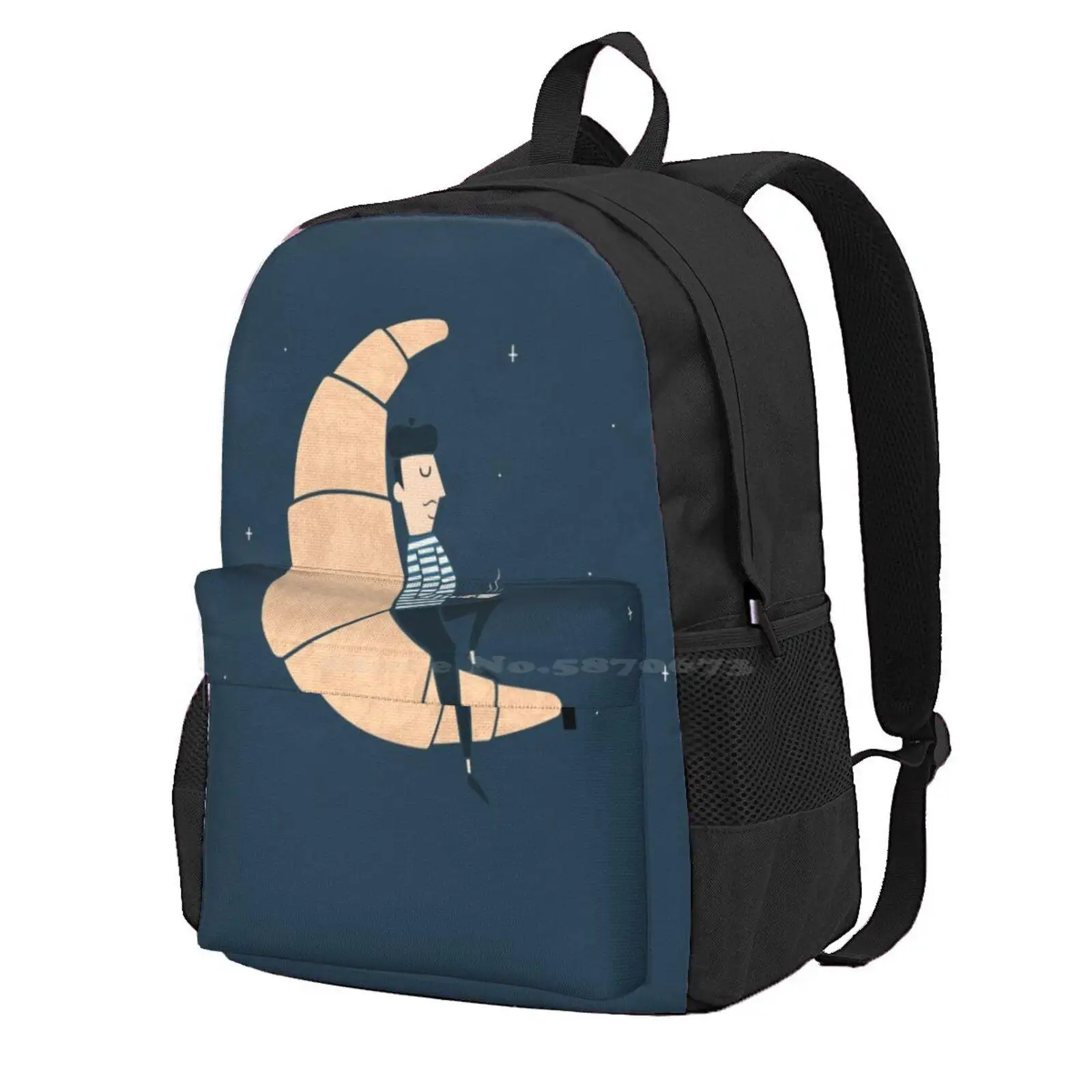 Круассаны Ze Moon горячая распродажа школьный рюкзак модные сумки французские