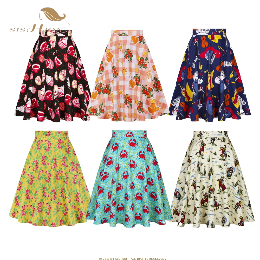 Женская плиссированная юбка с высокой талией подиумная хлопковая винтажная в