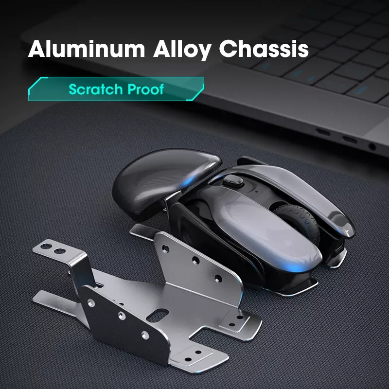 

Niye Mute Ergonomic Mouse Wireless Gaming Mouse Aluminum Alloy Silent Mice Rechargeable 1600DPI for Computer PC Gamer Mouses