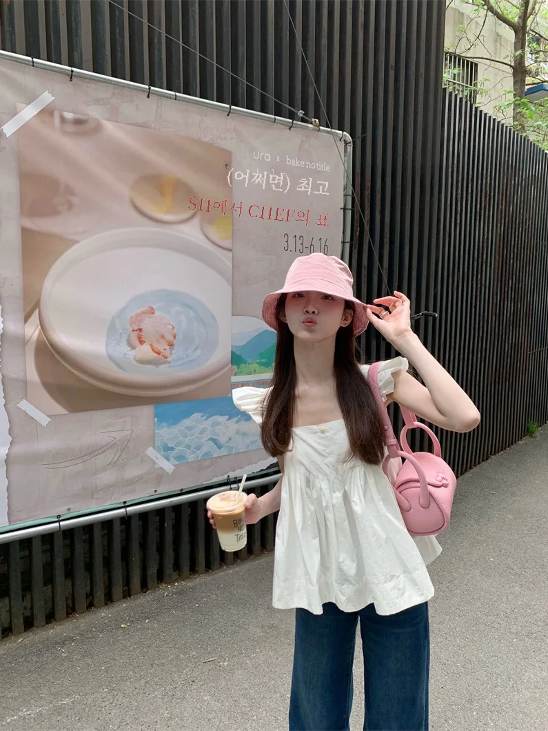 Элегантная Маленькая женская рубашка французского стиля с длинными рукавами