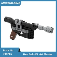 moc building blocks han solo millenium dl 44 blaster model diy assembled bricks classic space wars gun series children toys